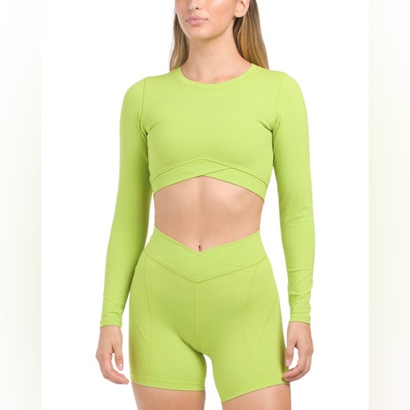 l*space Other - L*Space x Tessa Brooks Aim High Long Sleeve Crop Top and Shorts Set